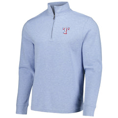 Texas Rangers Vineyard Vines Saltwater Quarter-Zip Jacket Light Blue