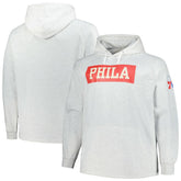 Philadelphia 76ers Big & Tall Raglan Tri-Blend Pullover Hoodie - Ash outlet