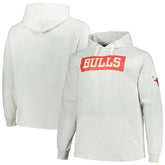 Chicago Bulls Big & Tall Raglan Tri-Blend Pullover Hoodie sale - Ash for sale