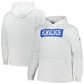 New York Knicks Big & Tall Raglan Tri-Blend Pullover Hoodie - Ash on sale