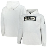San Antonio Spurs Big & Tall Raglan Tri-Blend Pullover Hoodie - Ash on sale