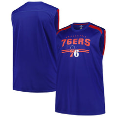 Philadelphia 76ers Big & Tall Birdseye Muscle Tank Top - Royal sale