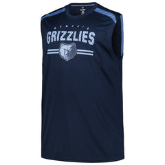 Memphis Grizzlies Big & Tall Birdseye Muscle Tank Top - Navy for sale