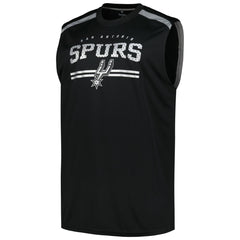 San Antonio Spurs Big & Tall Birdseye Muscle Tank Top - Black cheap