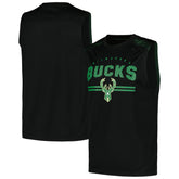 Milwaukee Bucks Birdseye Muscle Tank Top - Black sale