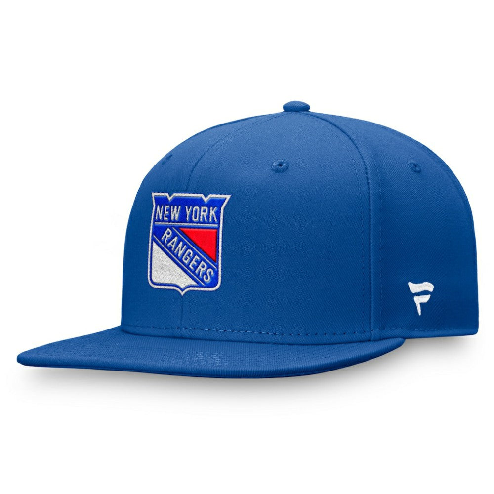 New York Rangers Fanatics Core Primary Logo Fitted Hat - Royal Hats