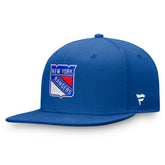 New York Rangers Fanatics Core Primary Logo Fitted Hat - Royal Hats