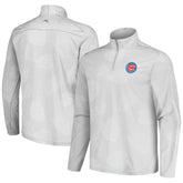 Chicago Cubs Tommy Bahama Delray Frond IslandZone Half-Zip Jacket Gray