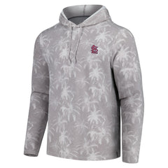 St. Louis Cardinals Tommy Bahama Palm Frenzy Hoodie Long Sleeve T-Shirt Gray