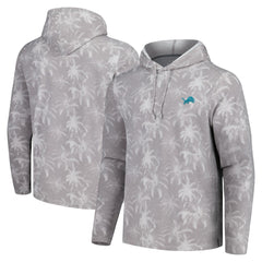 Detroit Lions Palm Frenzy Hoodie Long Sleeve T-Shirt - Gray outlet