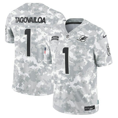 Tua Tagovailoa Miami Dolphins 2024 Salute to Service Limited Jersey - Arctic Camo online