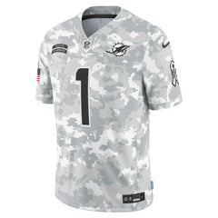 Tua Tagovailoa Miami Dolphins 2024 Salute to Service Limited Jersey - Arctic Camo online