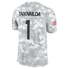 Tua Tagovailoa Miami Dolphins 2024 Salute to Service Limited Jersey - Arctic Camo online