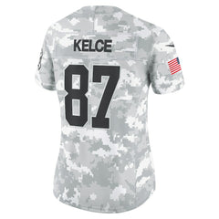 Travis Kelce Kansas City Chiefs Women's 2024 Salute to Service Limited Jersey - Arctic Camo online