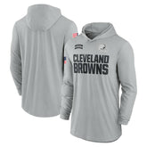 Cleveland Browns 2024 Salute to Service Lightweight Dri-FIT Long Sleeve Hoodie T-Shirt - Gray sale