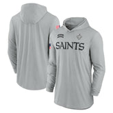 New Orleans Saints 2024 Salute to Service Lightweight Dri-FIT Long Sleeve Hoodie T-Shirt - Gray online