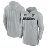 Las Vegas Raiders 2024 Salute to Service Lightweight Dri-FIT Long Sleeve Hoodie T-Shirt - Gray discount