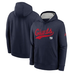 New York Giants Rewind Club Logo Pullover Hoodie - Navy sale