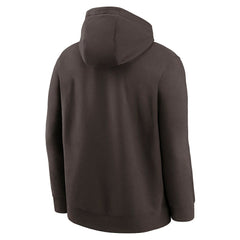 Cleveland Browns Rewind Club Logo Pullover Hoodie - Brown discount