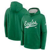 Philadelphia Eagles Rewind Club Logo Pullover Hoodie - Kelly Green online
