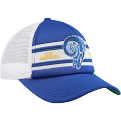 Los Angeles Rams Youth Stripe Trucker Adjustable Hat - Royal cheap
