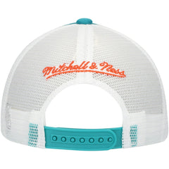 Miami Dolphins Youth Stripe Trucker Adjustable Hat - Aqua cheap
