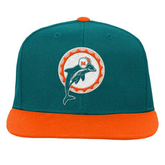 Miami Dolphins Youth Team Two-Tone Snapback Hat - Aqua discount