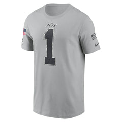 Ahmad Sauce Gardner New York Jets 2024 Salute To Service Name & Number T-Shirt - Gray cheap
