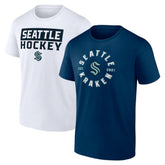 Seattle Kraken Fanatics Big & Tall 2-Pack T-Shirt Set T-shirts