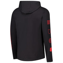 Barcelona Wordmark Long Sleeve Hoodie T-Shirt- Charcoal shop