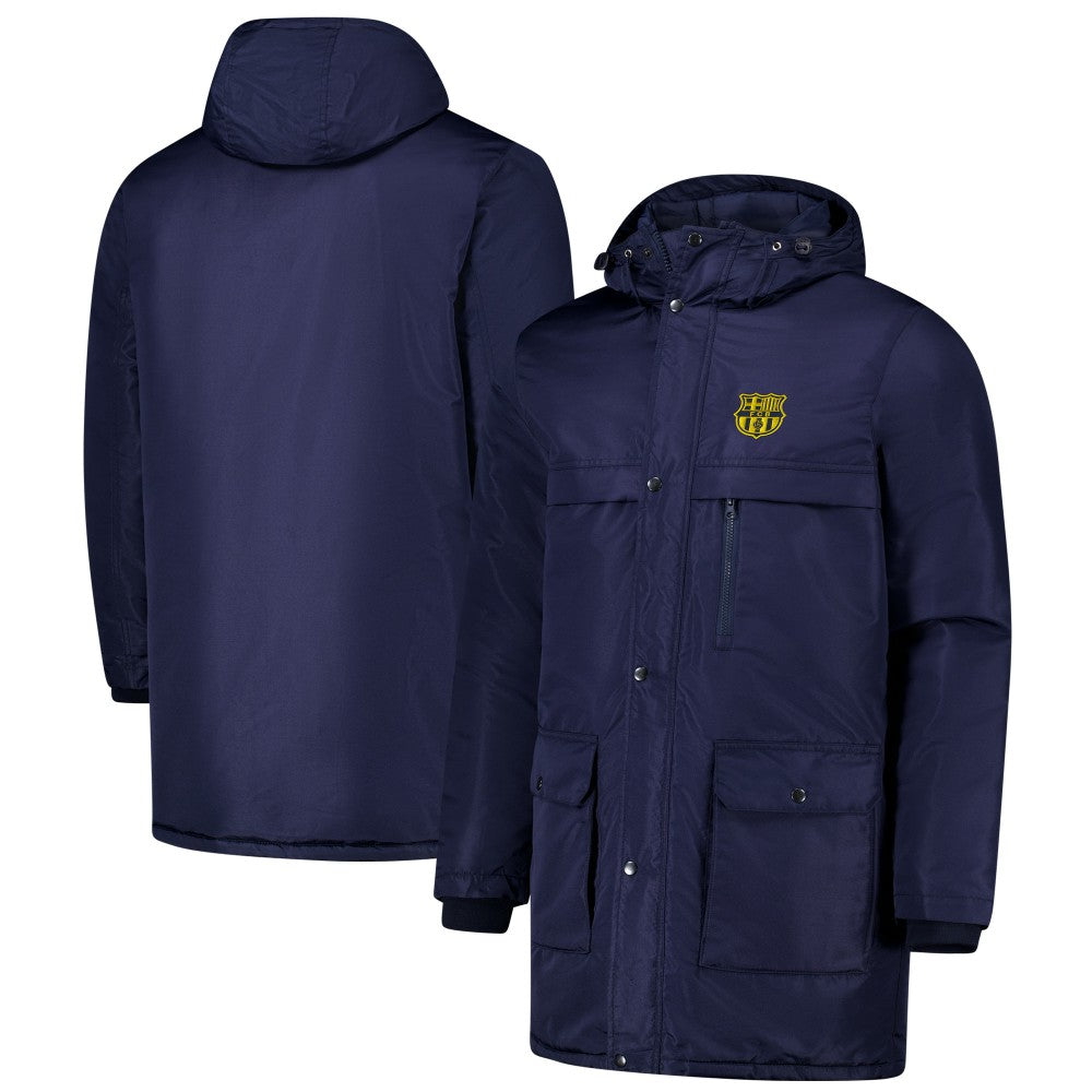 Barcelona Winter Field Park Full-Zip Hoodie Jacket - Navy cheap
