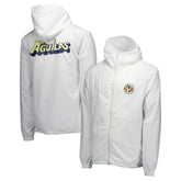 Club America Home Match Hoodie Full-Zip Windbreaker Jacket - White cheap