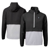 Baltimore Orioles Cutter & Buck City Connect Charter Eco Recycled Half-Zip Anorak Jacket Black/Gray