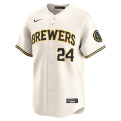 William Contreras Milwaukee Brewers Home Limited Player Jersey Cream