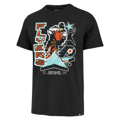 Philadelphia Flyers '47 Lamp Lighter Franklin T-Shirt - Black T-shirts