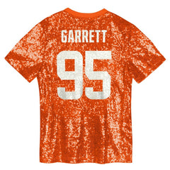 Myles Garrett Cleveland Browns Girls Youth Sequin V-Neck Fashion Jersey - Orange sale