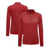 Carolina Hurricanes Levelwear Women's Kinetic Insignia Core Quarter-Zip Pullover Top - Red Pullover