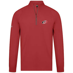 Carolina Hurricanes Levelwear Theory Insignia Core Quarter-Zip Pullover Top - Red Pullover