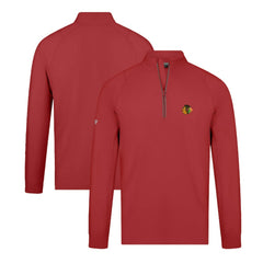 Chicago Blackhawks Levelwear Theory Insignia Core Quarter-Zip Pullover Top - Red Pullover