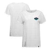 San Jose Sharks Levelwear Women's Influx Club Patch 2.0 T-Shirt - White T-shirts