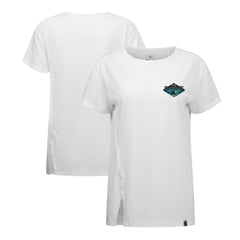 San Jose Sharks Levelwear Women's Influx Club Patch 2.0 T-Shirt - White T-shirts