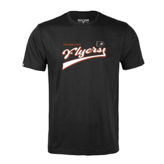 Philadelphia Flyers Levelwear Richmond Retro Script T-Shirt - Black T-shirts