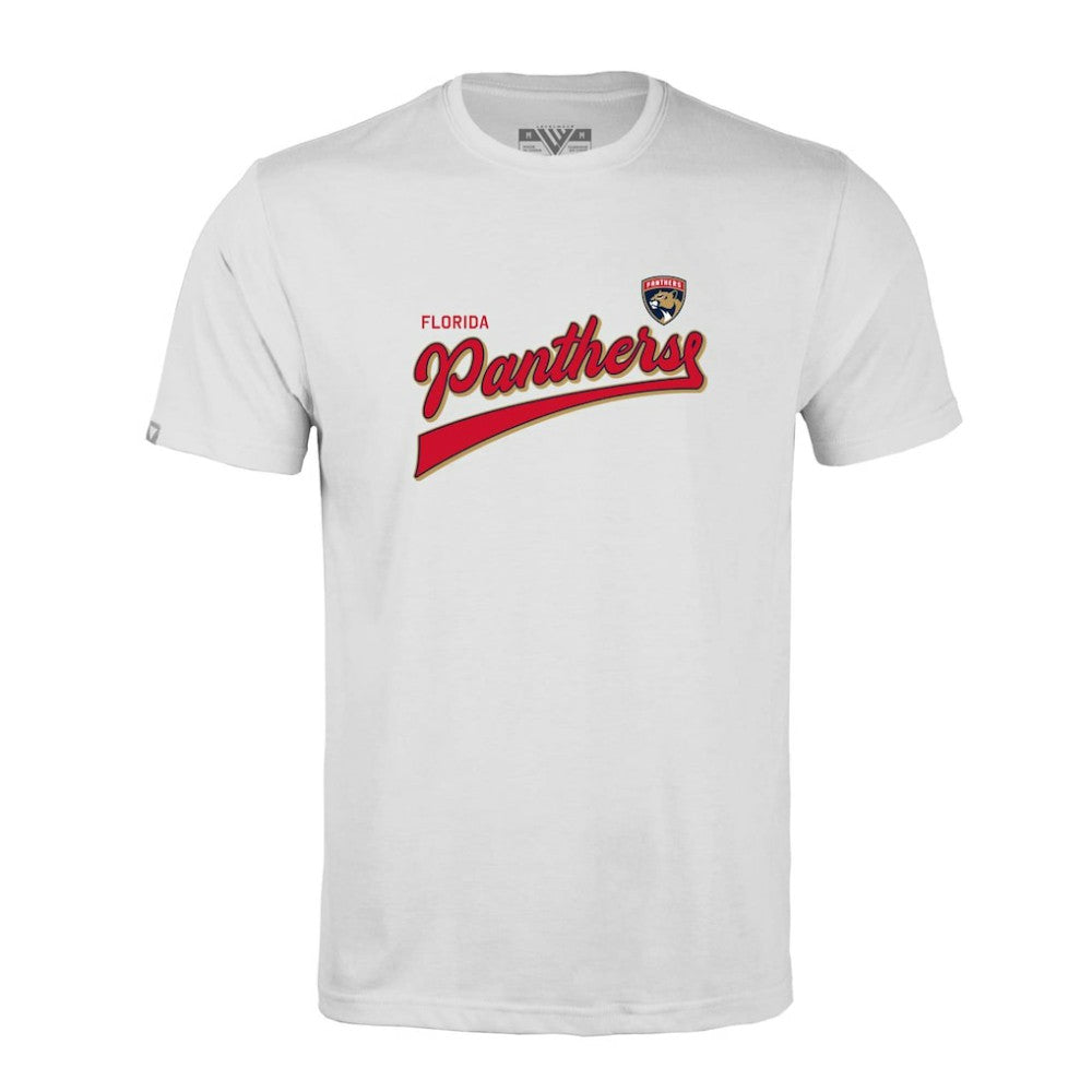 Florida Panthers Levelwear Richmond Retro Script T-Shirt - White T-shirts