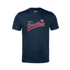 Montreal Canadiens Levelwear Youth Little Richmond Retro Script T-Shirt - Navy T-shirts