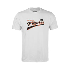 Philadelphia Flyers Levelwear Youth Little Richmond Retro Script T-Shirt - White T-shirts