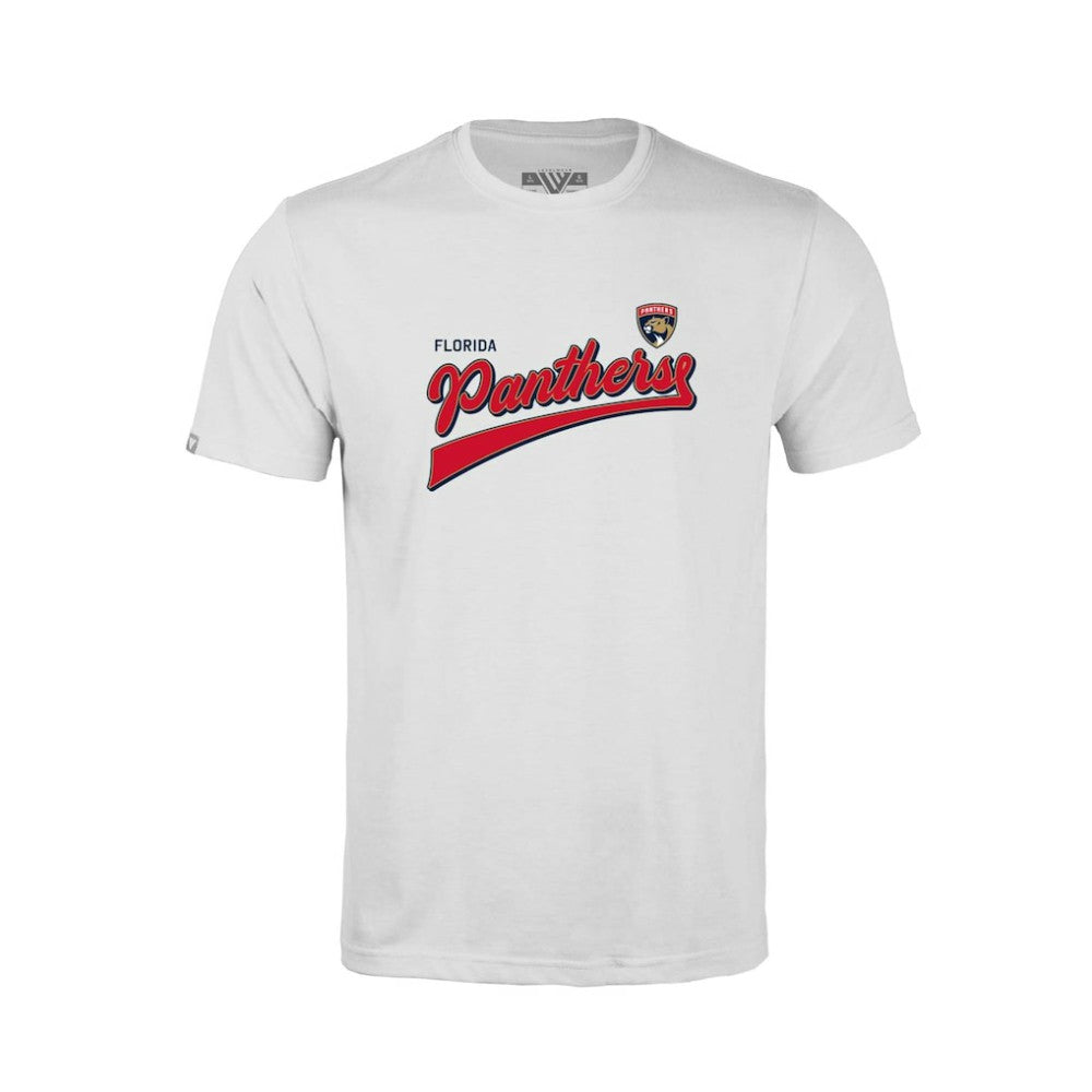 Florida Panthers Levelwear Youth Little Richmond Retro Script T-Shirt - White T-shirts