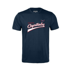 Washington Capitals Levelwear Youth Little Richmond Retro Script T-Shirt - Navy T-shirts