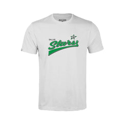 Dallas Stars Levelwear Youth Little Richmond Retro Script T-Shirt - White T-shirts