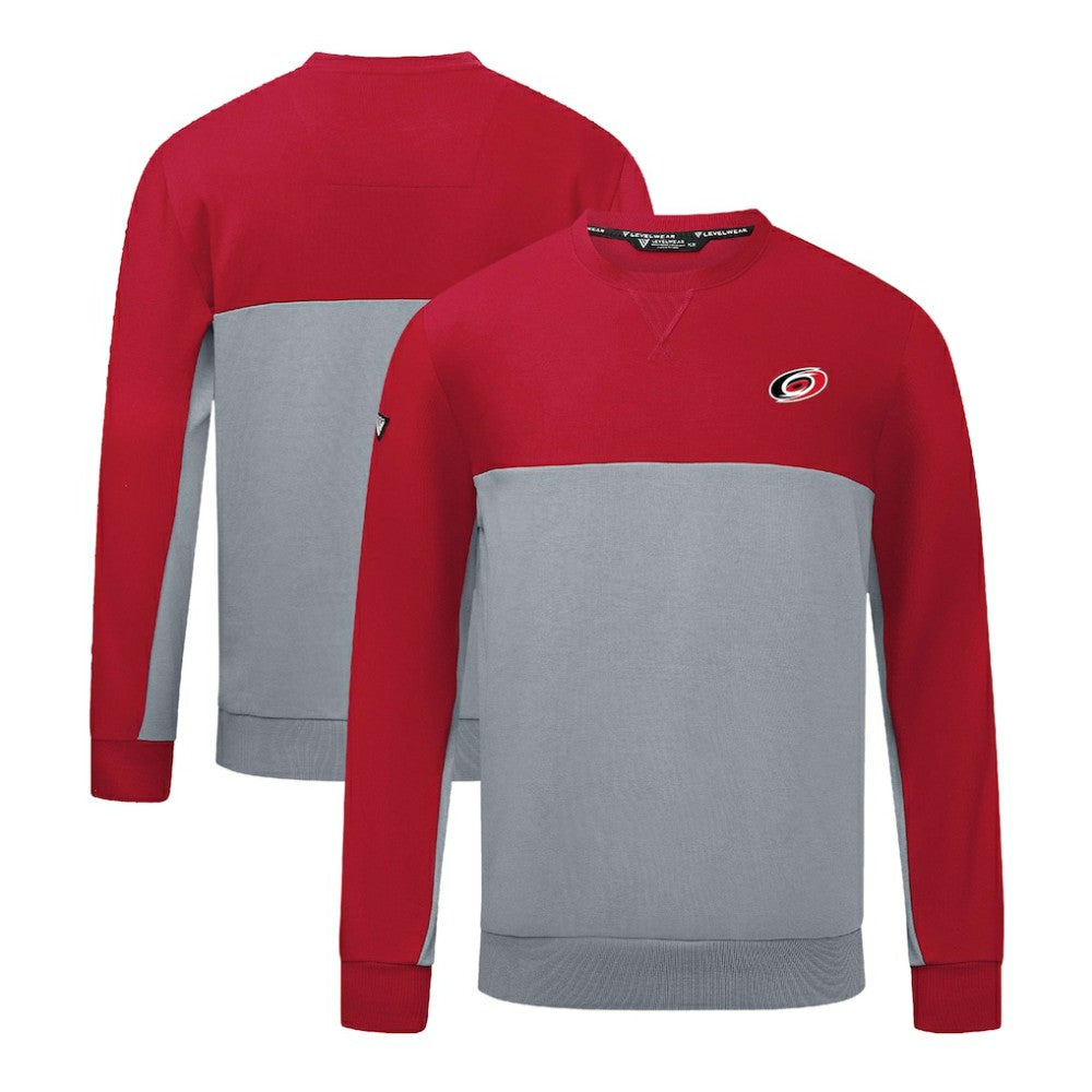 Carolina Hurricanes Levelwear Legacy Insignia Core Sweatshirt - Red/Gray Sweatshirts