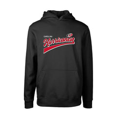 Carolina Hurricanes Levelwear Youth Podium Retro Script Fleece Pullover Hoodie - Black Hoodies
